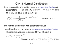 Ch4.3 Normal Distribution