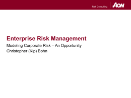 Enterprise Risk Management - Casualty Actuarial Society