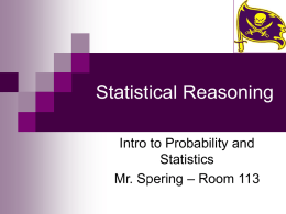 1.3 Types of Statistical Study