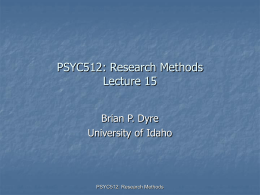 Lecture15 - University of Idaho