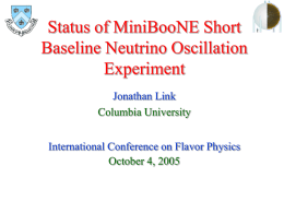 Status and plans of MiniBooNE experiment