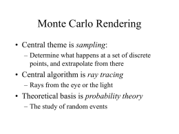 Monte Carlo Rendering