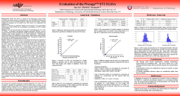 Evaluation of the Presage™ ST2 ELISA Jun Lu