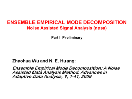 Ensemble Empirical Mode Decomposition