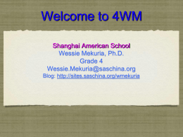 Open House 2014 - Shanghai American School