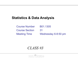 Class3 - NYU Stern School of Business