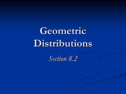 of Geometric Distributions