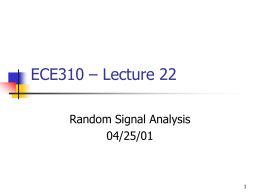 ECE310 - Lecture 21