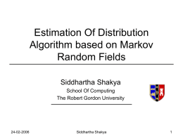 Estimation Of Distribution Algorithm based on Markov