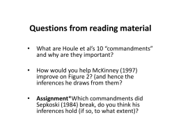 Questions from reading material