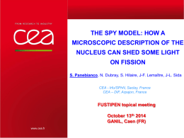 The SPY model: how the microscopic - FUSTIPEN