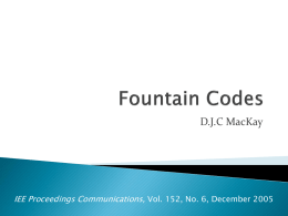 Fountain codes