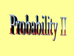 Probability Notes