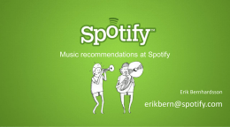 Recommendations at Spotify v4