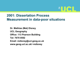 PPT file - UCL Department of Geography