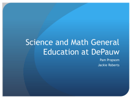 Science General Education at DPU