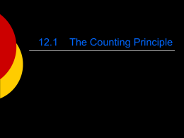 12.1 The Counting Principle