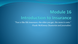 HSF-Module 17: Introduction to Insurance