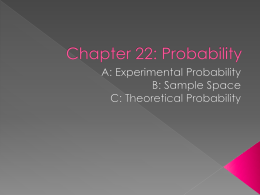 Chapter 22: Probability
