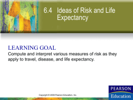 Section 6-4 Ideas of Risk