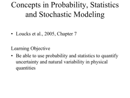 Random Variables, Probability Distributions and Moments