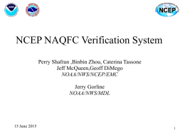 NAQFC: National Air Quality Forecast Capability, Verification