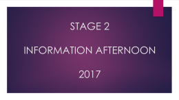 Stage 2 Presentation - Girraween Public School