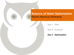 Science of Hotel Optimization