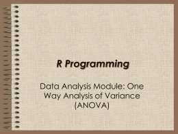 anova - Faculty Web Pages