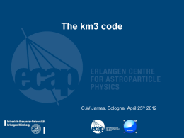 The km3 code