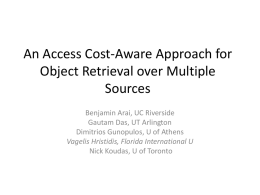 An Access Cost-Aware Approach for Object Retrieval over Multiple