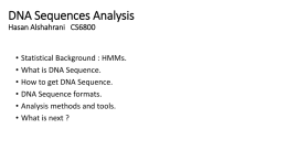 DNA Sequences Analysis