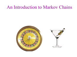 Markov Chains - Faculty Web Pages