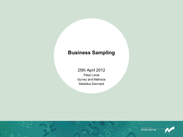 Annex B5.13 Business Sampling