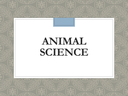 animal science - Effingham County Schools