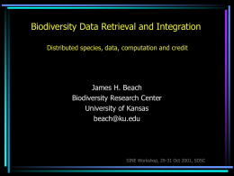 Biodiversity data retrieval and integration.