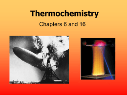 Thermochemistry - Piedra Vista High School