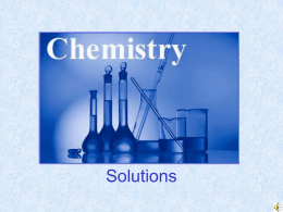 Solutions - Teach-n-Learn-Chem
