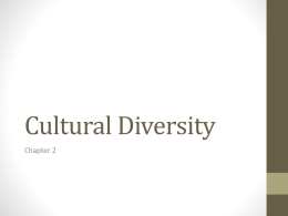 Cultural Diversity - North Ridgeville City Schools