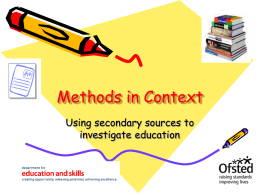 Methods in Context Sec Data