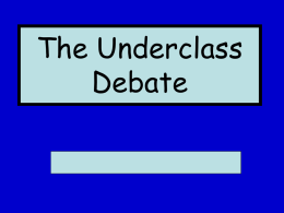The Underclass