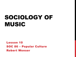 Chapter 3 – A Critical Approach to Popular Culture