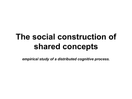 The social construction of shared concepts