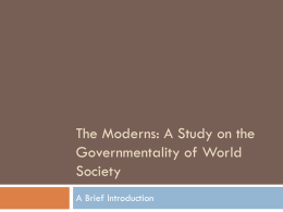 World Society Theory - Helsingin yliopisto