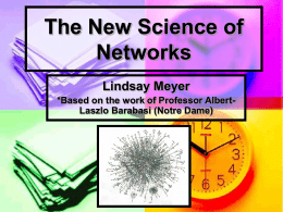 The New Science of Networks