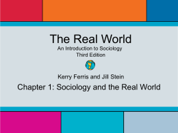 Sociology - FacultyWeb