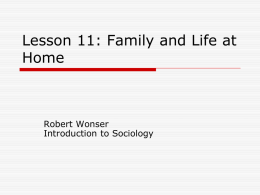 Lesson 11: Life at Home