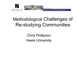 Methodological Challenges of Re