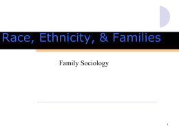 Race, Ethnicity & Families