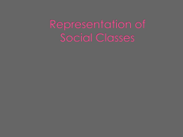 Representation Of Social Class